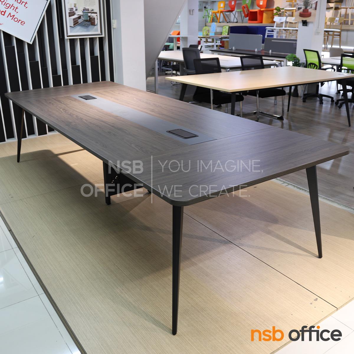 โต๊ะประชุมทรงสี่เหลี่ยม รุ่น Xeltra (เซลตร้า) ขนาด 240W , 280W และ 320W cm.  ขาเหล็ก