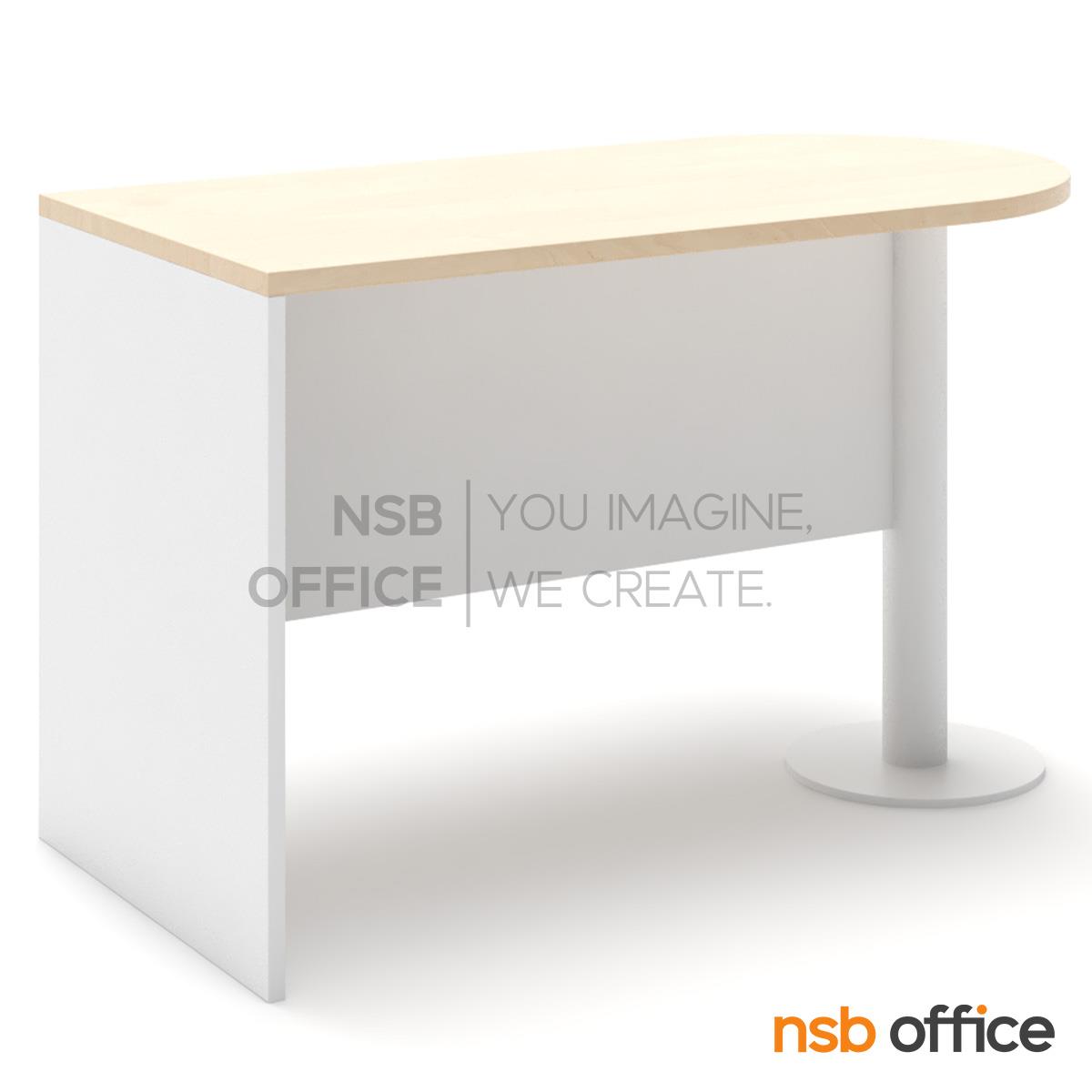 โต๊ะแพทย์ในห้องตรวจ รุ่น Clyxor (ไคเซอร์) ขนาด 120W cm.  ขาเหล็กจานกลม