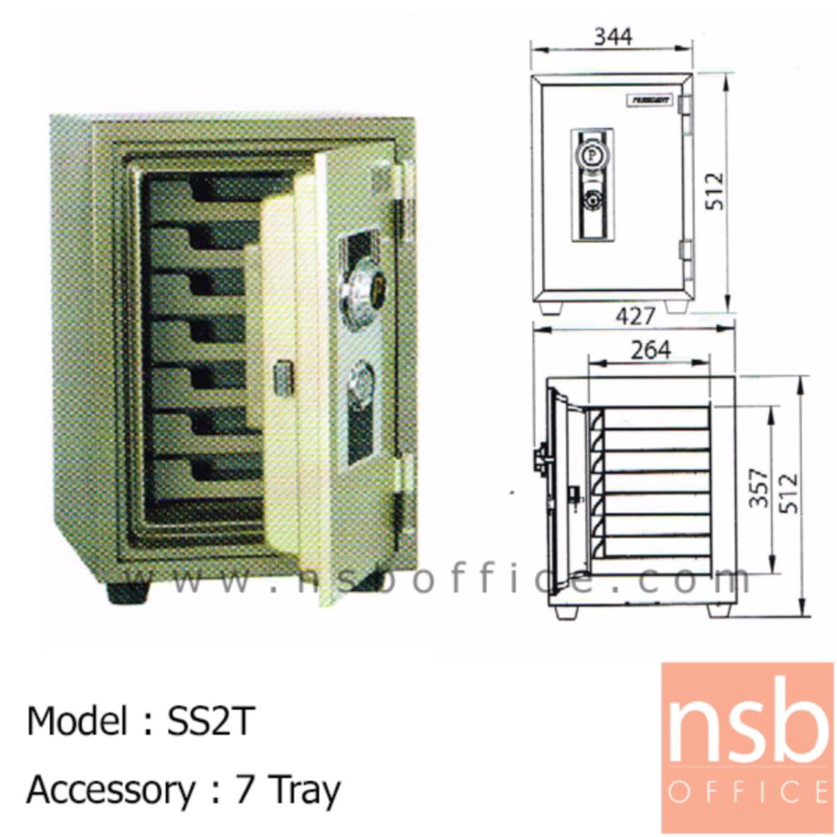 F05A051: ตู้เซฟดิจิตอล 50 กก. มีถาด 7 อัน รุ่น PRESIDENT-SS2TD มี 1 กุญแจ 1 รหัส (รหัสใช้กดหน้าตู้)