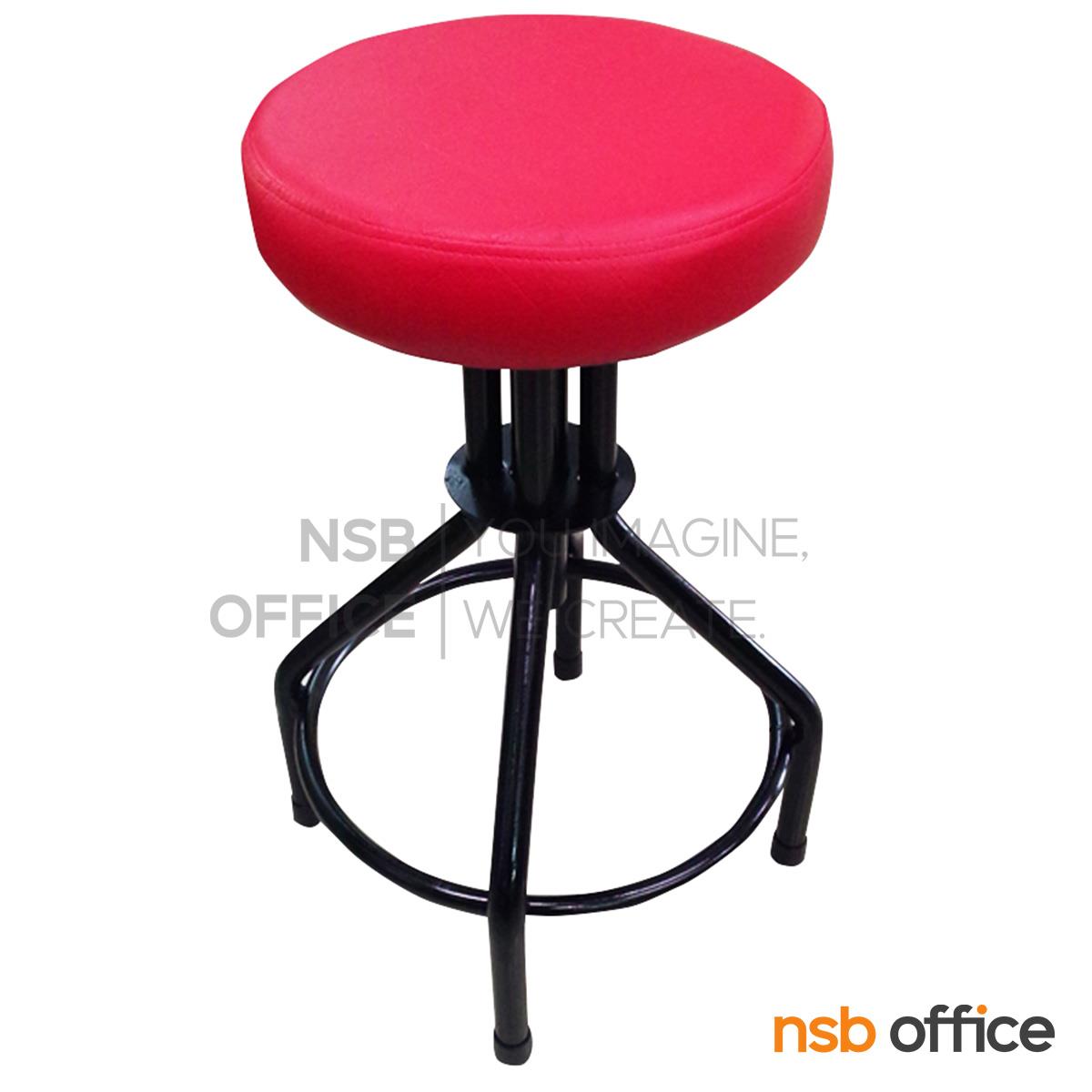 B09A256:เก้าอี้บาร์สตูลที่นั่งกลม รุ่น Syntrex (ซินเทรกซ์)  ขาเหล็กพ่นดำ