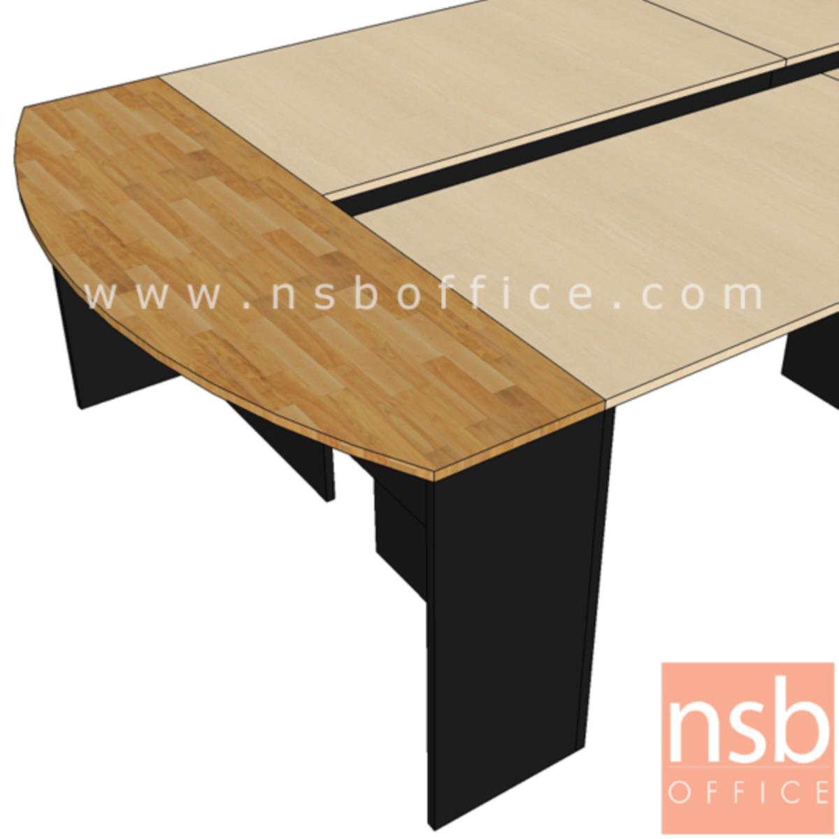 โต๊ะเข้ามุมทรงหัวเหลี่ยมโค้ง  ขนาด 120W ,150W cm. เมลามีน 