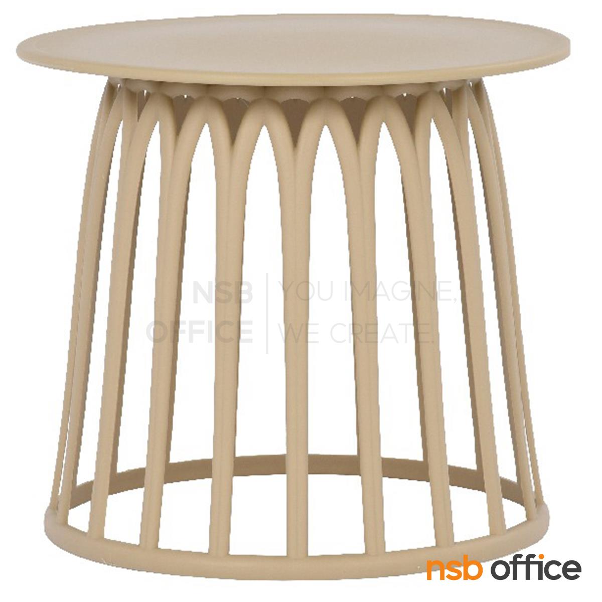 โต๊ะกลางรับแขกหน้าพลาสติก รุ่น รุ่น Arelle (อาเรล)  สีดำ, สีครีม