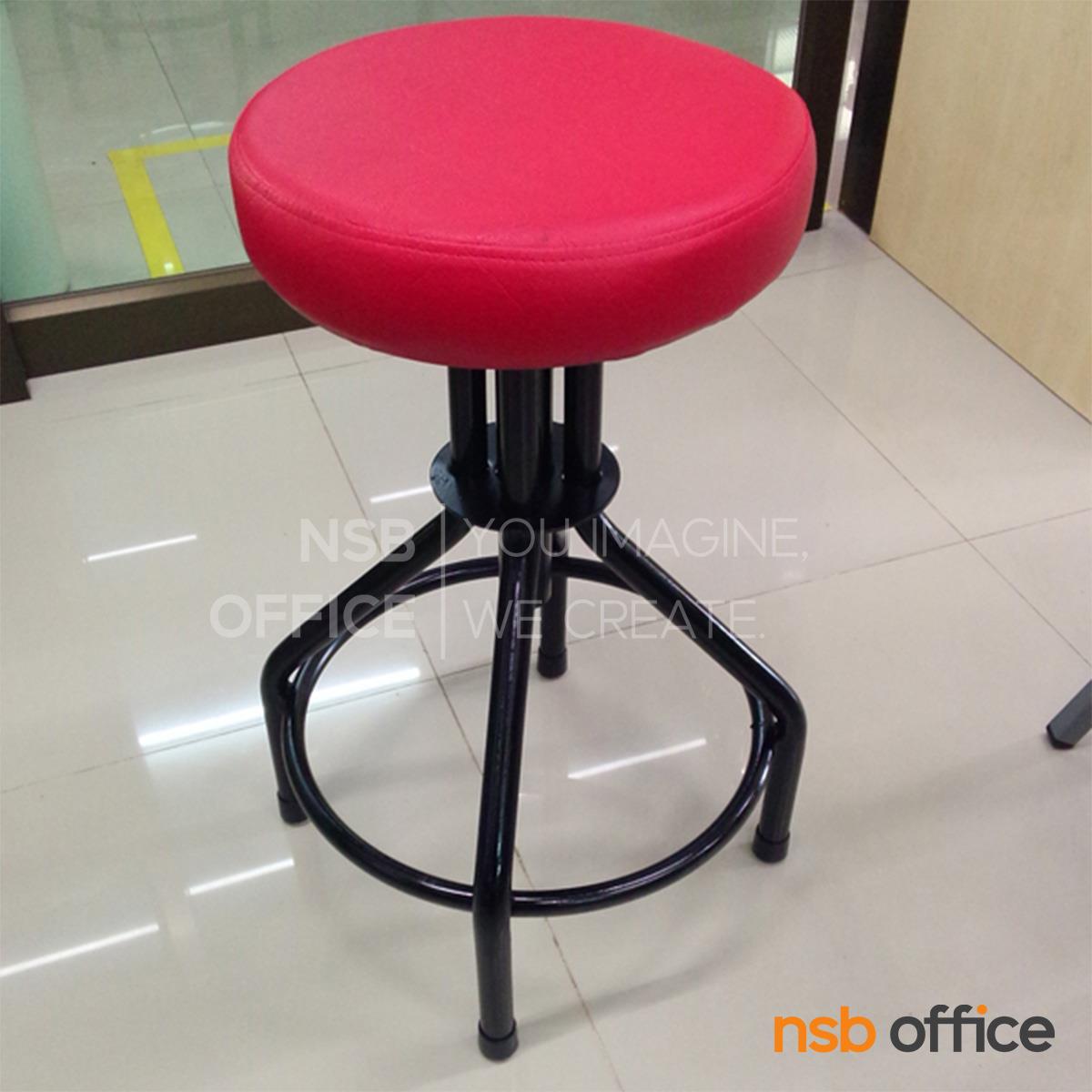 เก้าอี้บาร์สตูลที่นั่งกลม รุ่น Syntrex (ซินเทรกซ์)  ขาเหล็กพ่นดำ