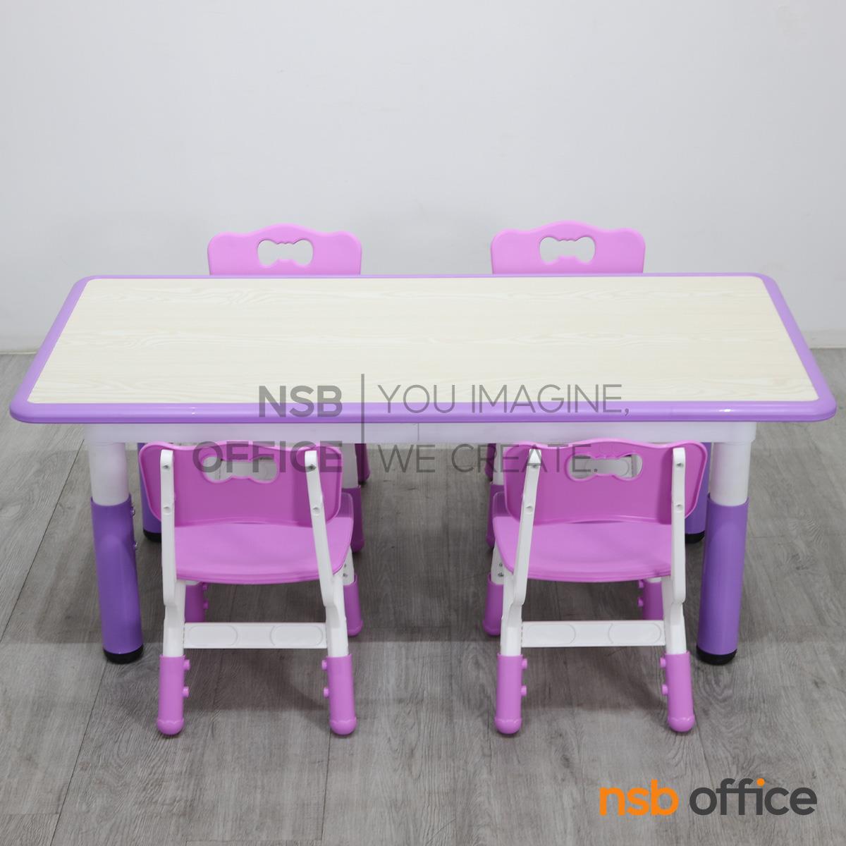 ชุดโต๊ะและเก้าอี้นักเรียนสีสัน รุ่น Zynel II (ซีเนล 2)  (โต๊ะ 1 + เก้าอี้ 4)