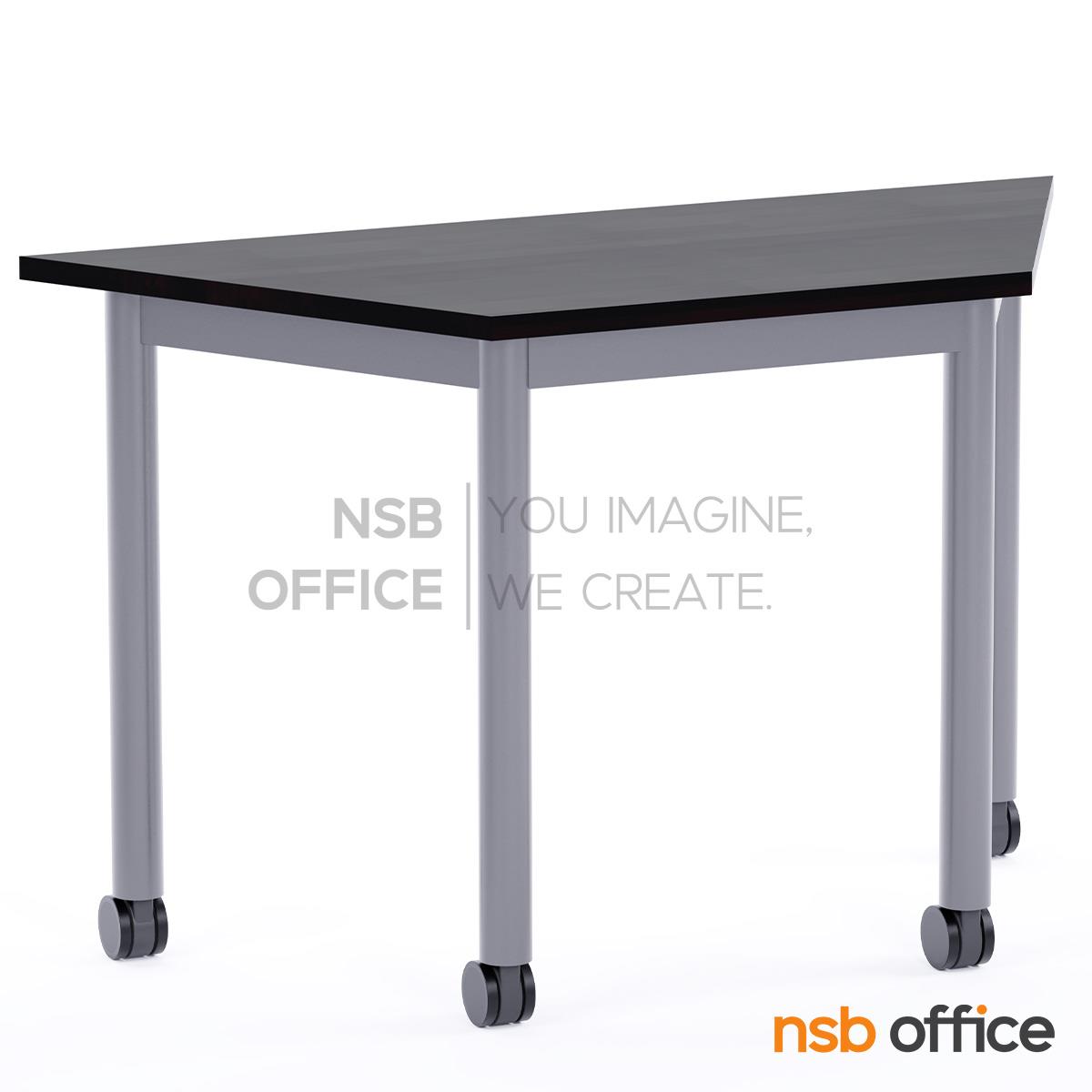 โต๊ะเรียนกิจกรรมทรงคางหมู  รุ่น Hexa 105, 120, 140W cm ล้อเลื่อน (สำหรับกลุ่ม 6 คน)