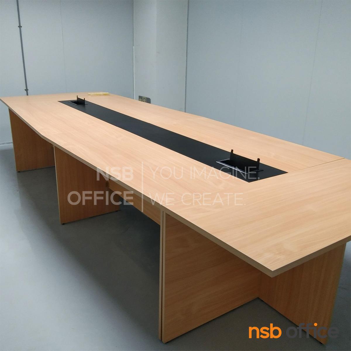 โต๊ะประชุมทรงเรือ  รุ่น Zovita (โซวิต้า) ขนาด 420W cm.  