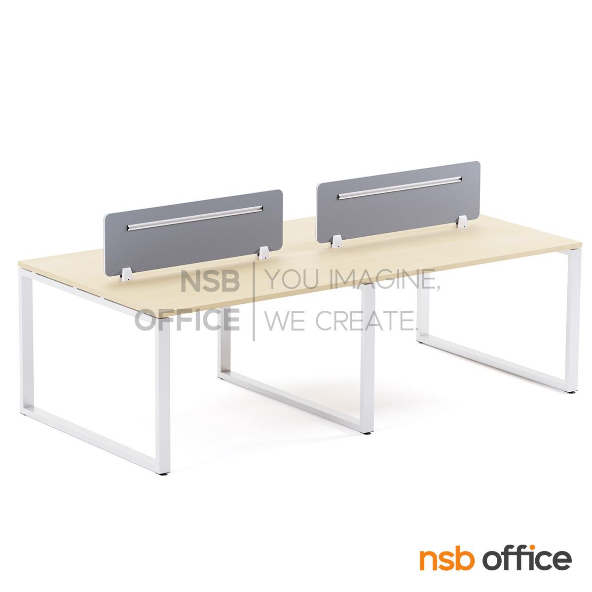 ชุดโต๊ะทำงานกลุ่ม รุ่น Cruz II (ครูส 2) 2, 4 และ 6 ที่นั่ง พร้อมมินิสกรีนหุ้มผ้า 