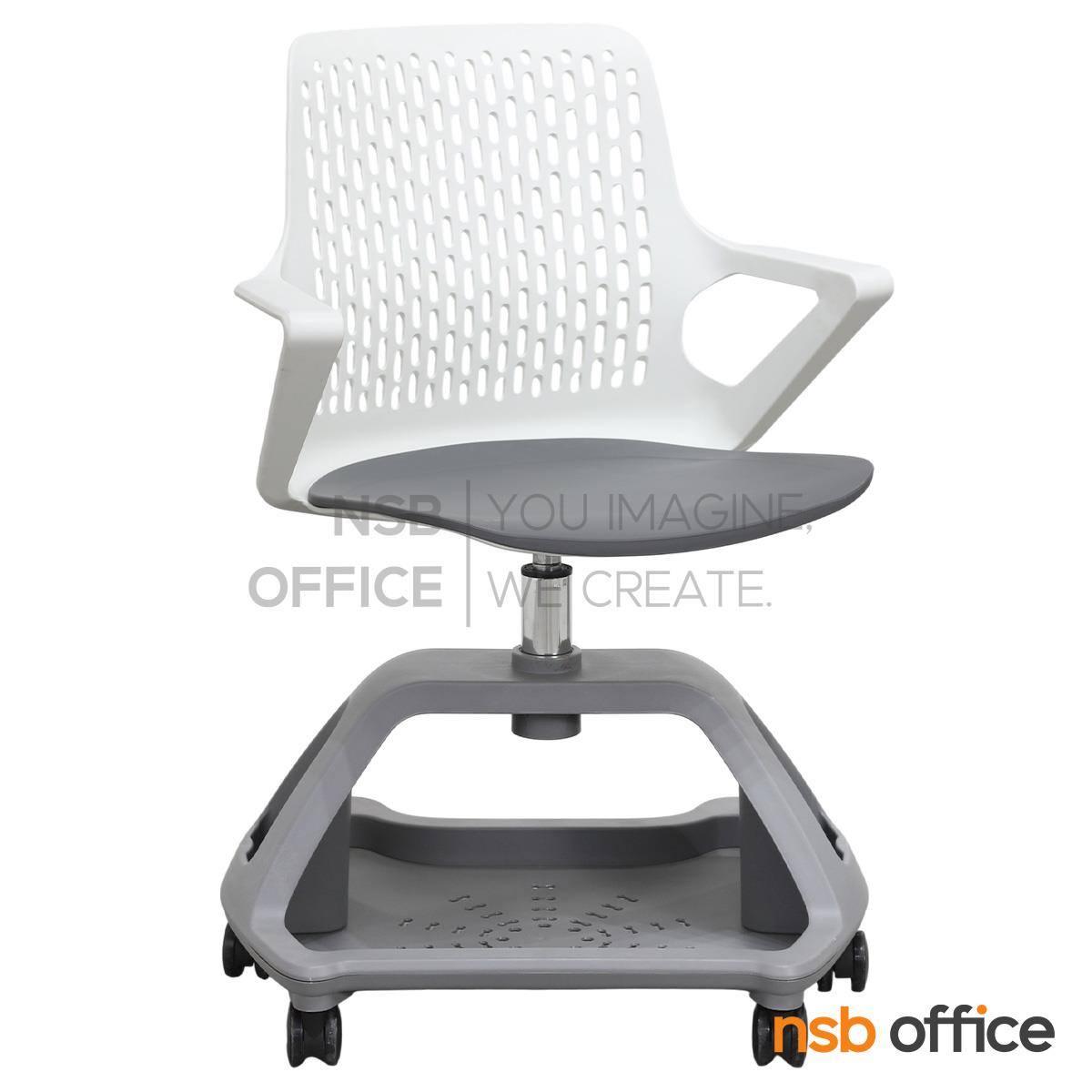 เก้าอี้โพลี่ล้อเลื่อน  รุ่น Aloe ll (แอลโล 2)  วางกระเป๋าได้