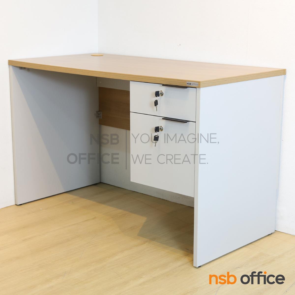 โต๊ะทำงาน 2 ลิ้นชัก รุ่น Sandstone (แซนสโตน) ขนาด 120W cm.  เมลามีน