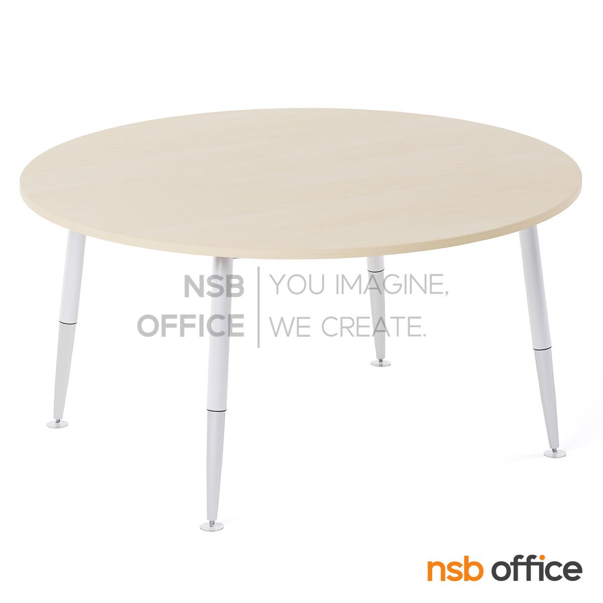 โต๊ะประชุมทรงวงกลม รุ่น Wazowski II (วาซอว์สกี้ 2) ขนาด 150Di cm. ขาเหล็กปลายเรียว