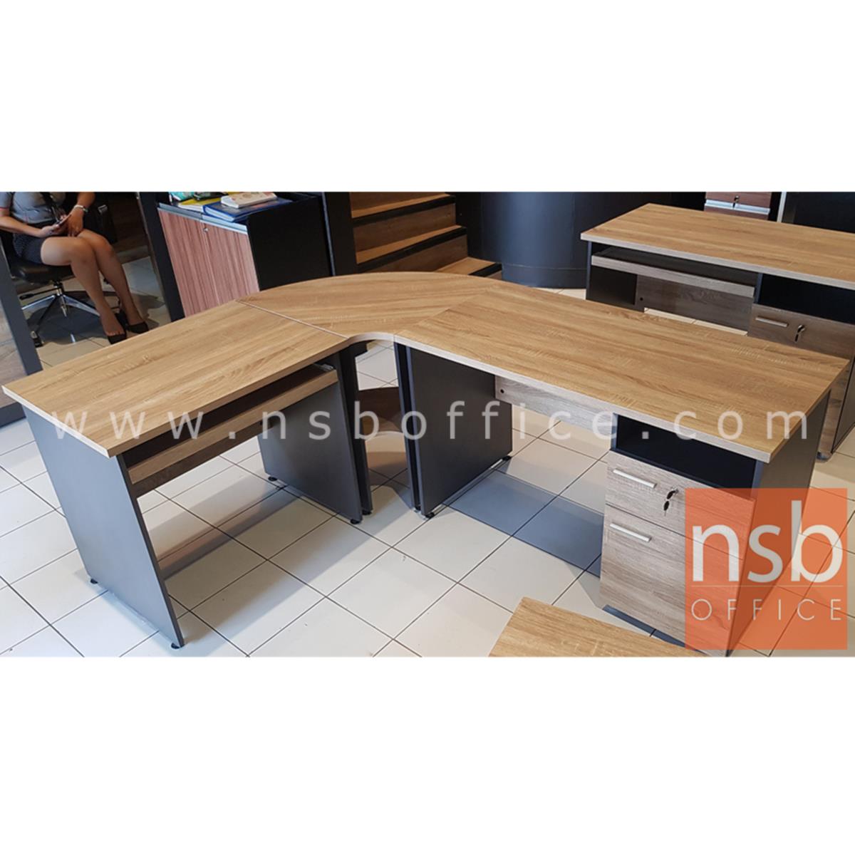  โต๊ะเข้ามุม 2 แผ่นชั้น 