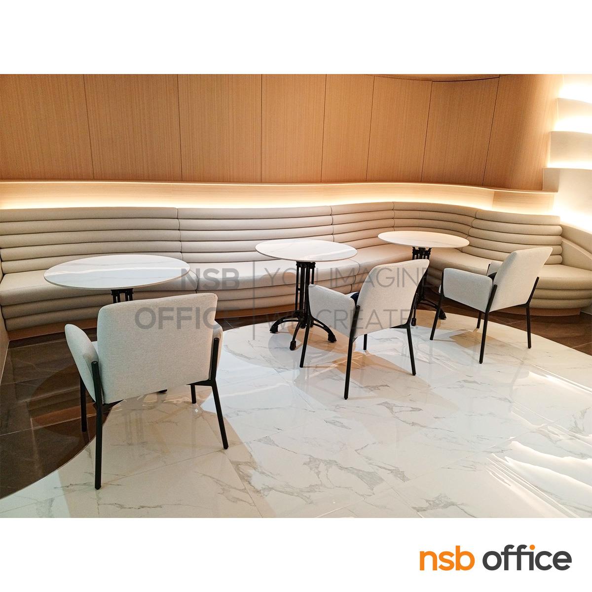 โต๊ะหน้าท็อปหินสังเคราะห์กลม รุ่น Envy (เอนวี่)  ขาสี่แฉกทรงเรียว