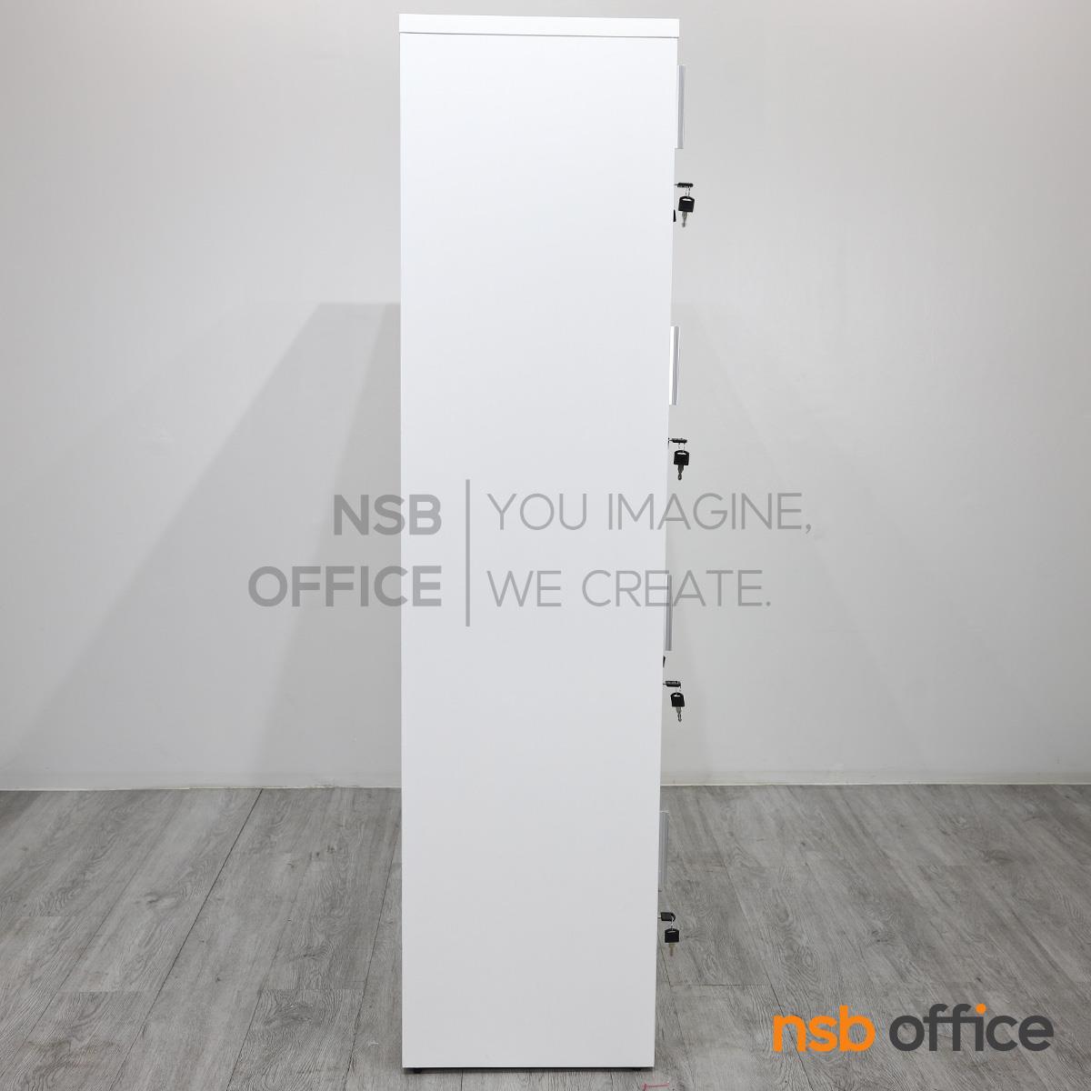 ตู้ล็อกเกอร์ไม้ 12 ประตู  รุ่น Nivosa-4 (นิโวซ่า 4) ขนาด 90W*160H cm. พร้อมกุญแจล็อค
