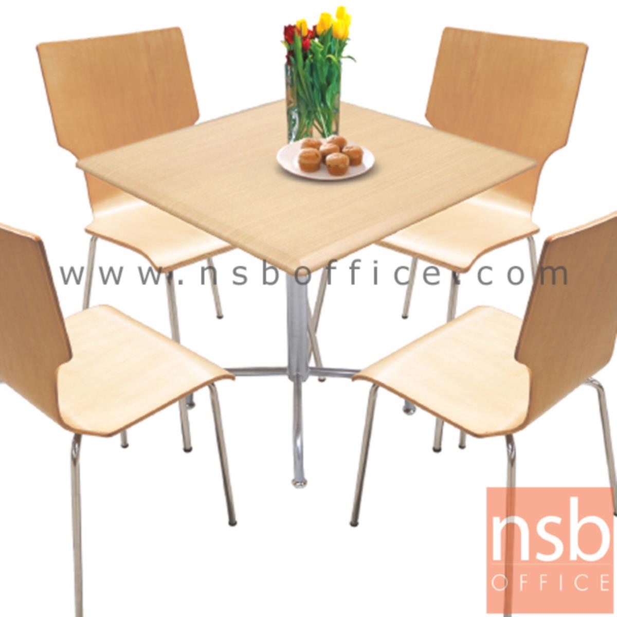 ชุดโต๊ะรับประทานอาหารหน้าเมลามีน 4 ที่นั่ง รุ่น LENA/YALA ขนาด 80W cm. 