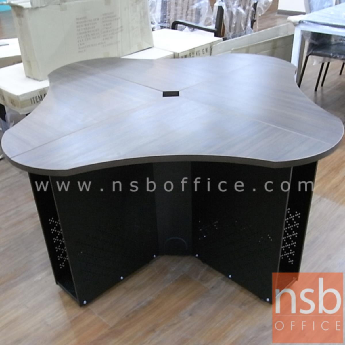 ชุดโต๊ะทำงานกลุ่ม 4 ที่นั่ง   ขนาด 150W, 180W cm. พร้อมมินิสกรีนกระจก