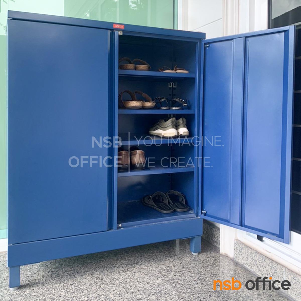 ตู้เก็บรองเท้า 2 บานประตู รุ่น CLS-07   มาพร้อมโครงขาสามารถปรับความสูงได้