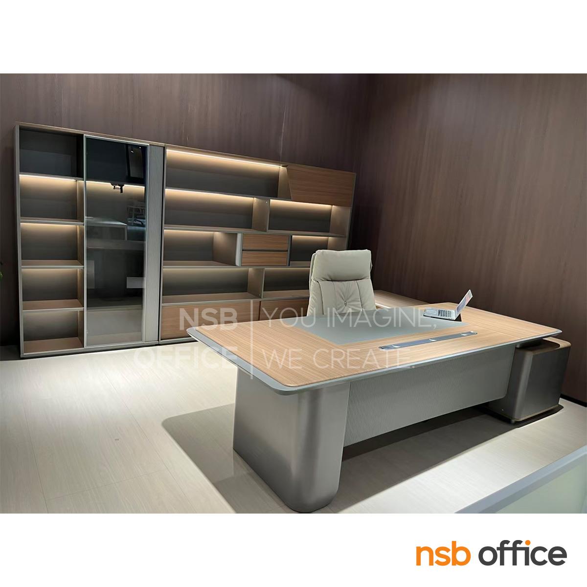 โต๊ะทำงานผู้บริหารตัวแอล รุ่น Rosanel (โรซาเนล) ขนาด 240W cm. 