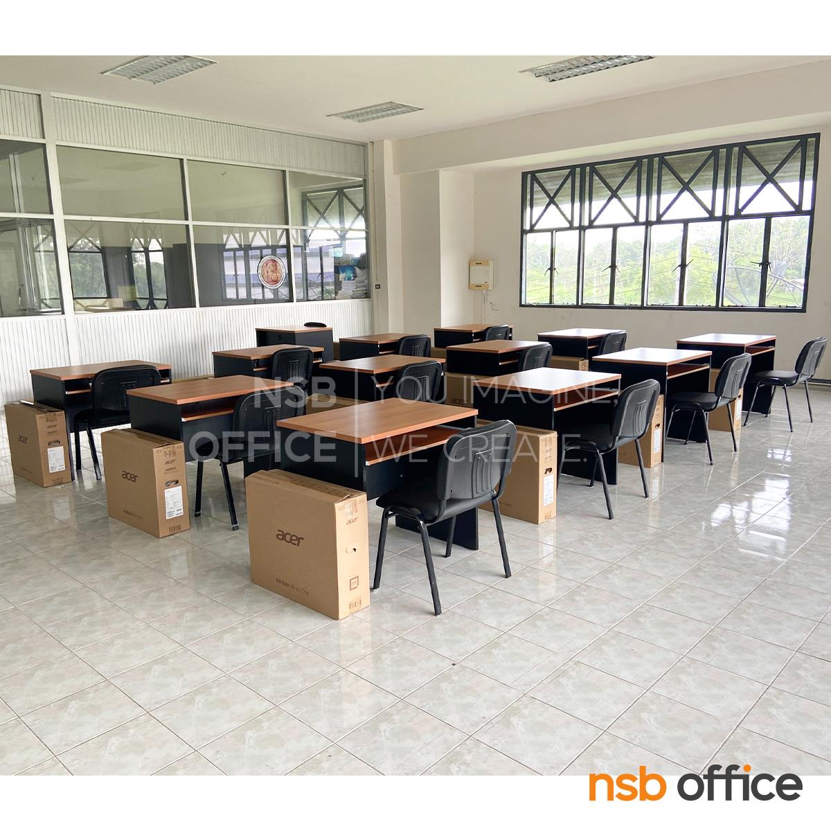 เก้าอี้รับแขกหุ้มหนังเทียม รุ่น Malynt (มาลินท์)  ขาเหล็ก