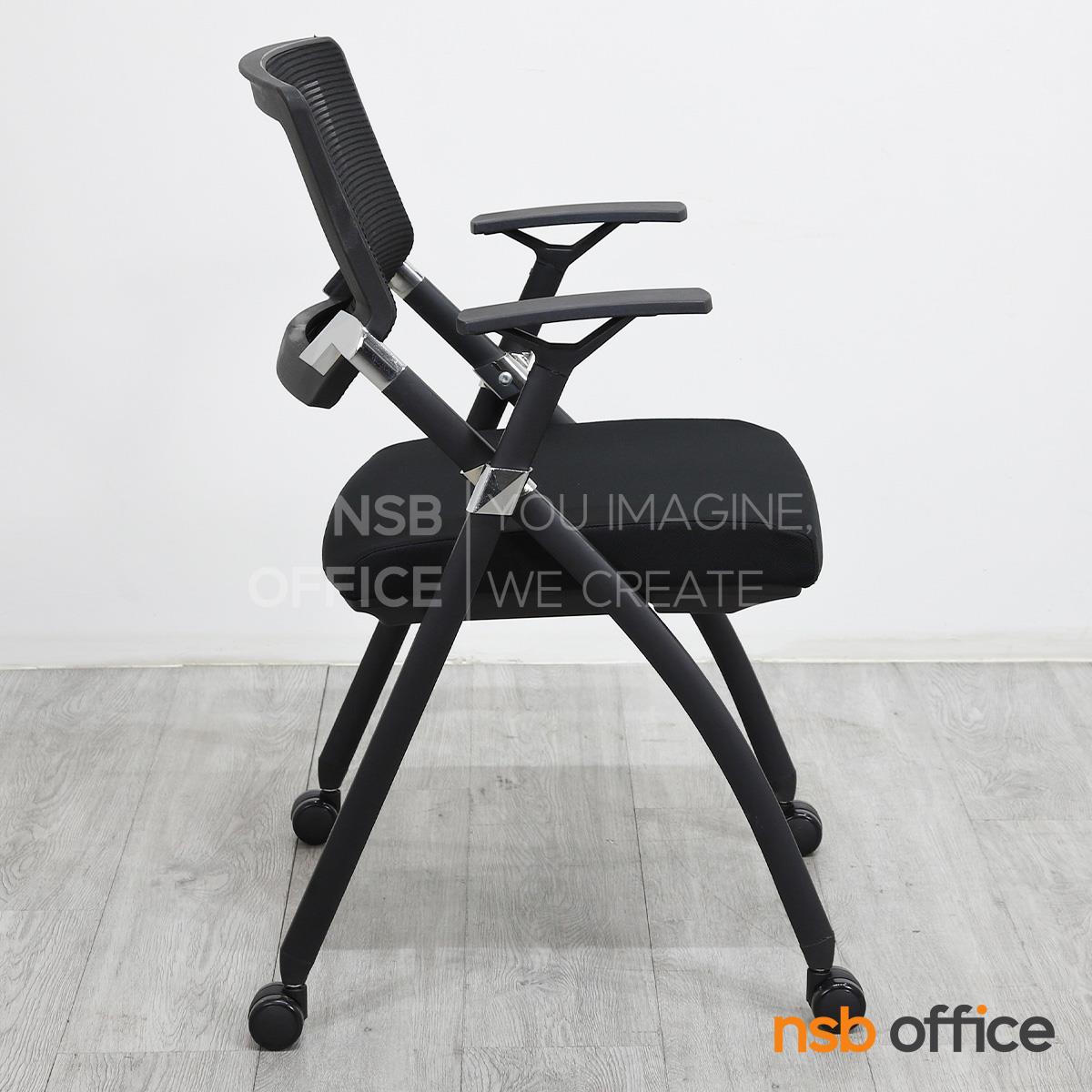 เก้าอี้สัมมนาหลังเน็ต รุ่น Donovan I (โดโนแวน 1)  ขาเหล็กพ่นสีดำ