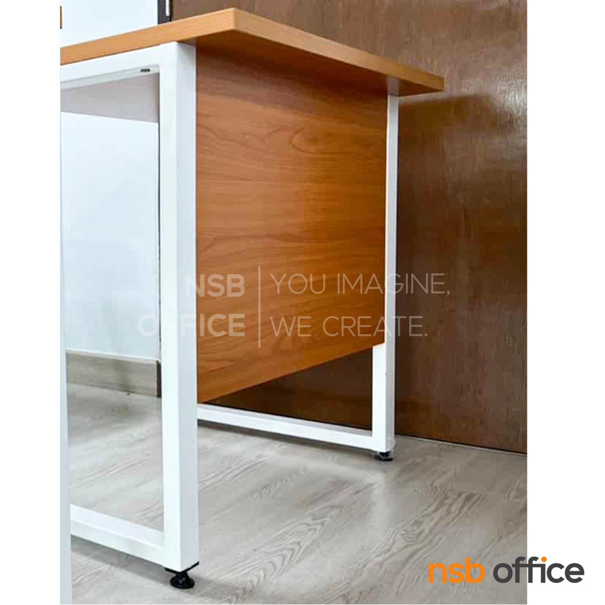 โต๊ะทำงานขาเหล็ก  รุ่น Moschino II (มอสคิโน่ 2) รุ่นแผ่น top ยื่นหน้า 