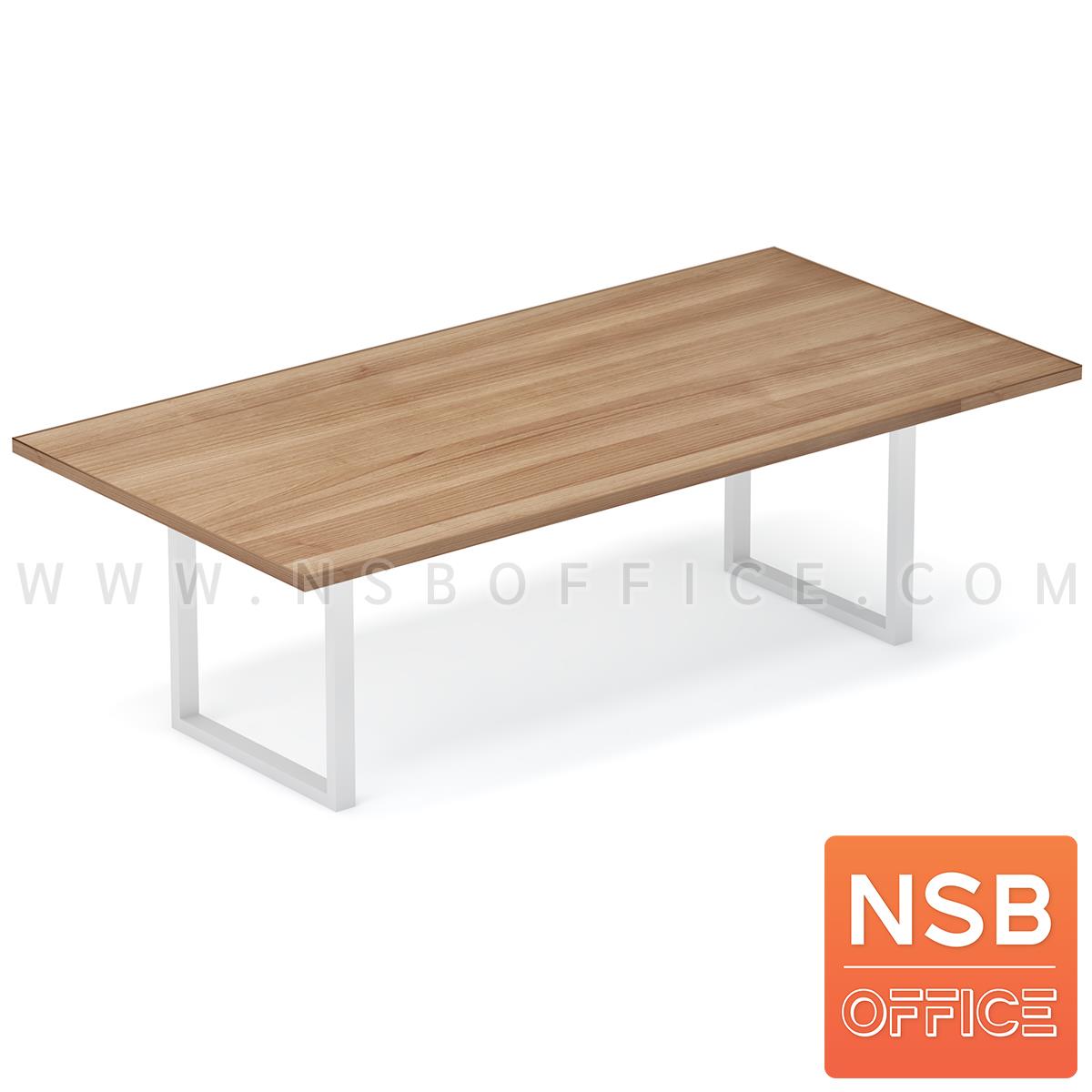 โต๊ะประชุมทรงสีเหลี่ยม รุ่น Winstone (วินสโตน) ขนาด 200W, 240W cm ขาเหล็กเหลี่ยม
