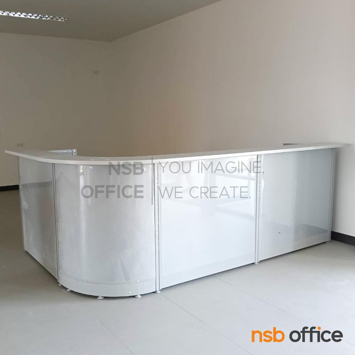 เคาน์เตอร์ตัวแอล รุ่น Westley (เวสต์ลีย์)  พร้อมตู้ลิ้นชักและรางคีย์บอร์ด