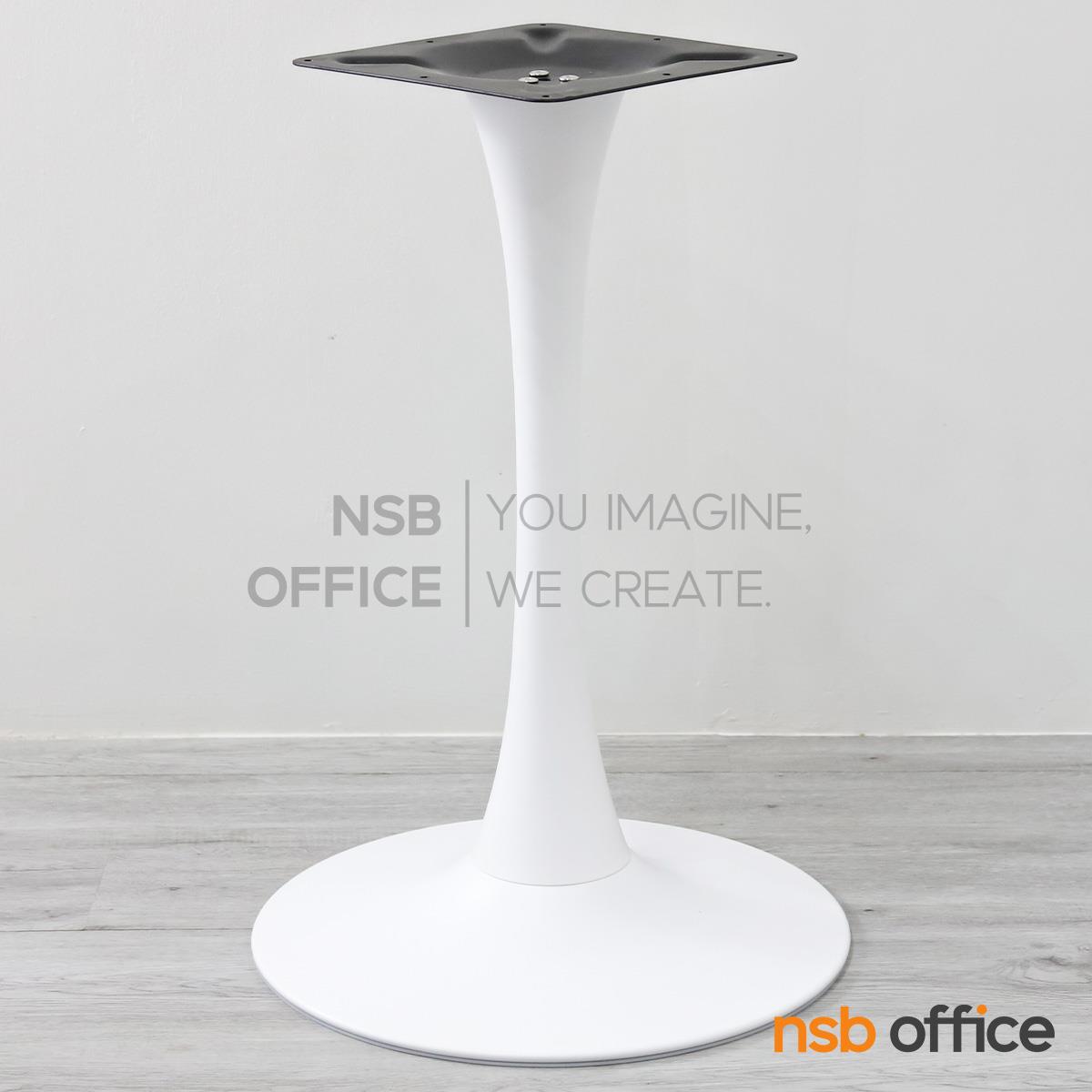 ขาโต๊ะทรงแจกันกลม รุ่น Vincent (วินเซนต์)  โครงเหล็กทำสีขาว