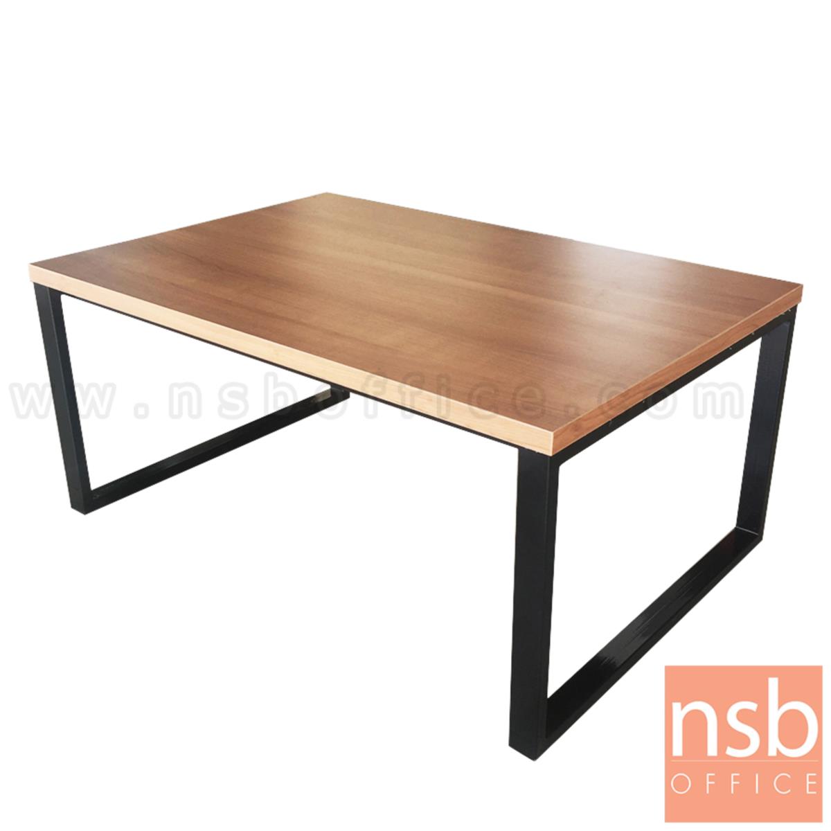 B13A185:โต๊ะกลางเมลามีน ขาเหล็กทำสี รุ่น Rainbeau (เรนโบ) ขนาด 90W cm. 