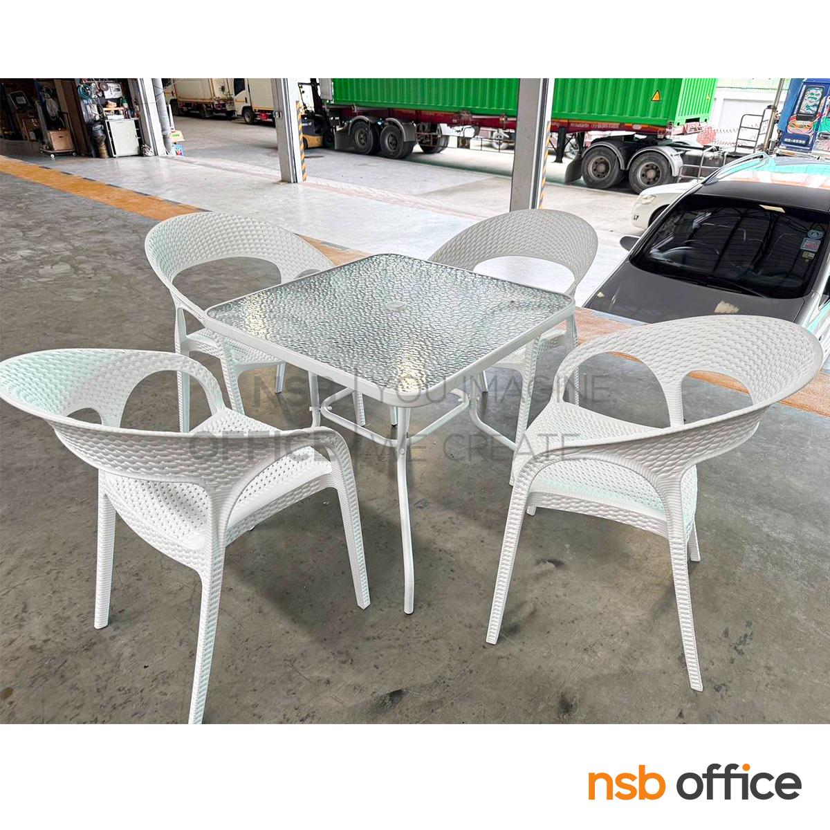 ชุดโต๊ะเก้าอี้สนาม 4 ที่นั่ง  รุ่น Annika (แอนนิกา)  