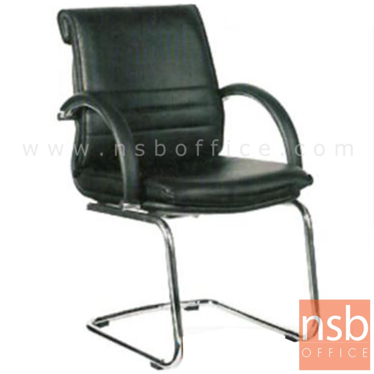 B04A105:เก้าอี้รับแขกขาตัวซี รุ่น Trene (ทรีน)  ขาเหล็กชุบโครเมี่ยม