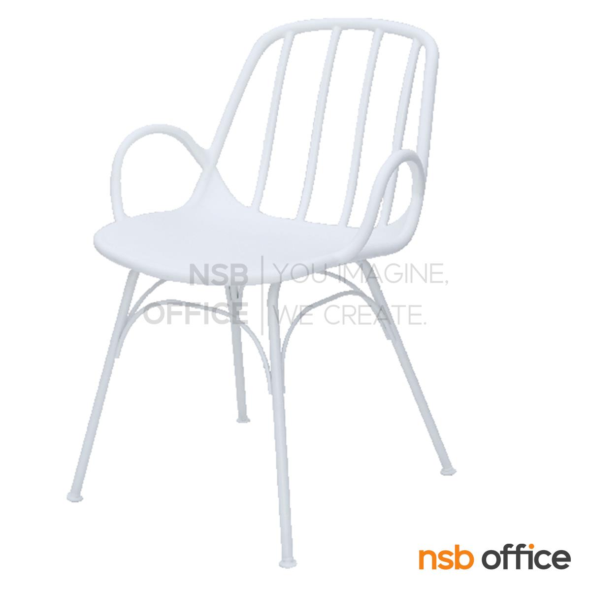เก้าอี้โมเดิร์นพลาสติก PP รุ่น Liana (ลีอาน่า) ขนาด 55W cm. ขาเหล็ก