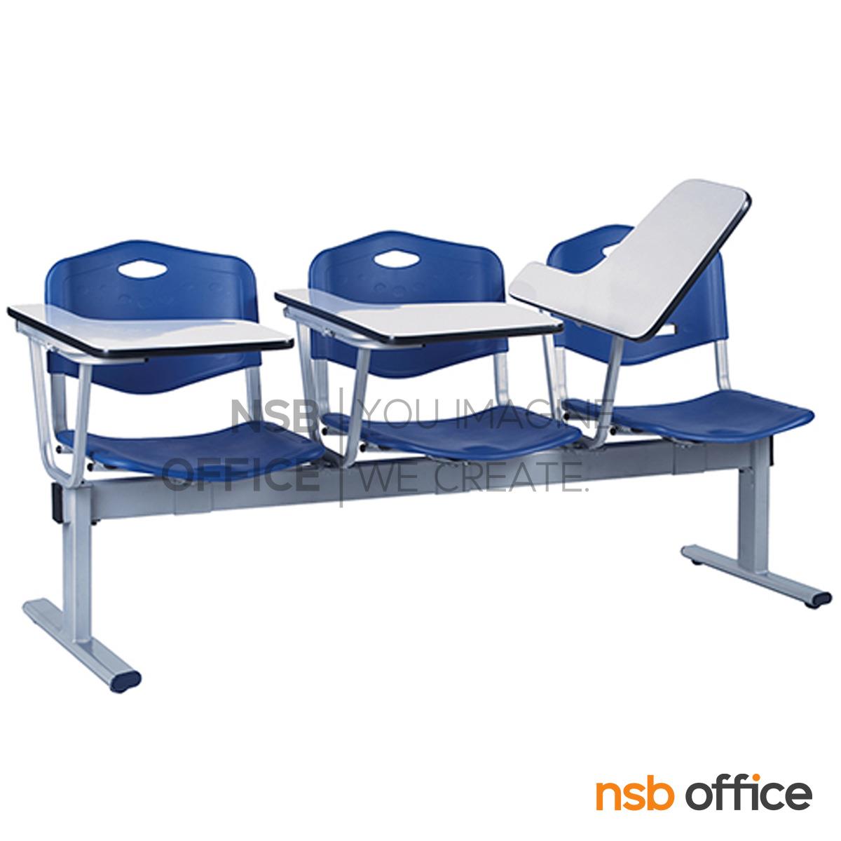 B17A034:เก้าอี้เลคเชอร์แถวเฟรมโพลี่ รุ่น B118 2 ,3 และ 4 ที่นั่ง ขาเหล็ก