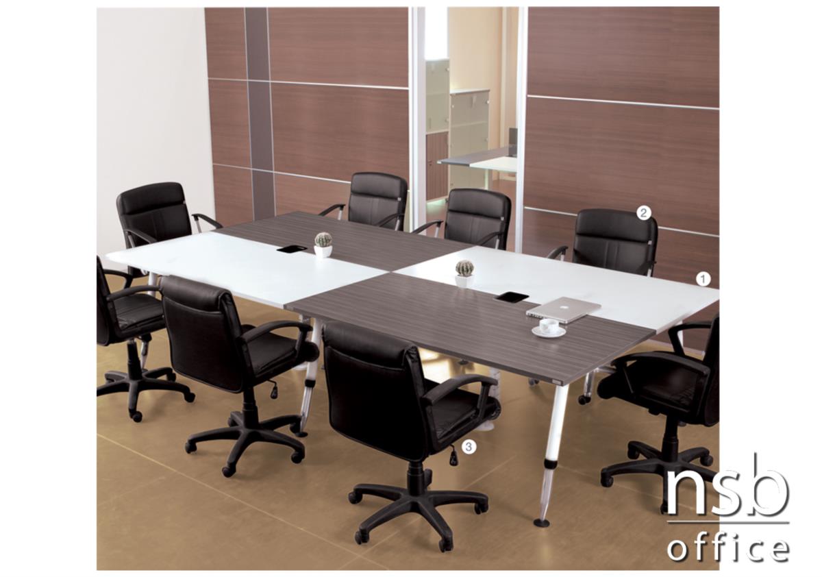  โต๊ะประชุมทรงสี่เหลี่ยม 12 ที่นั่ง 