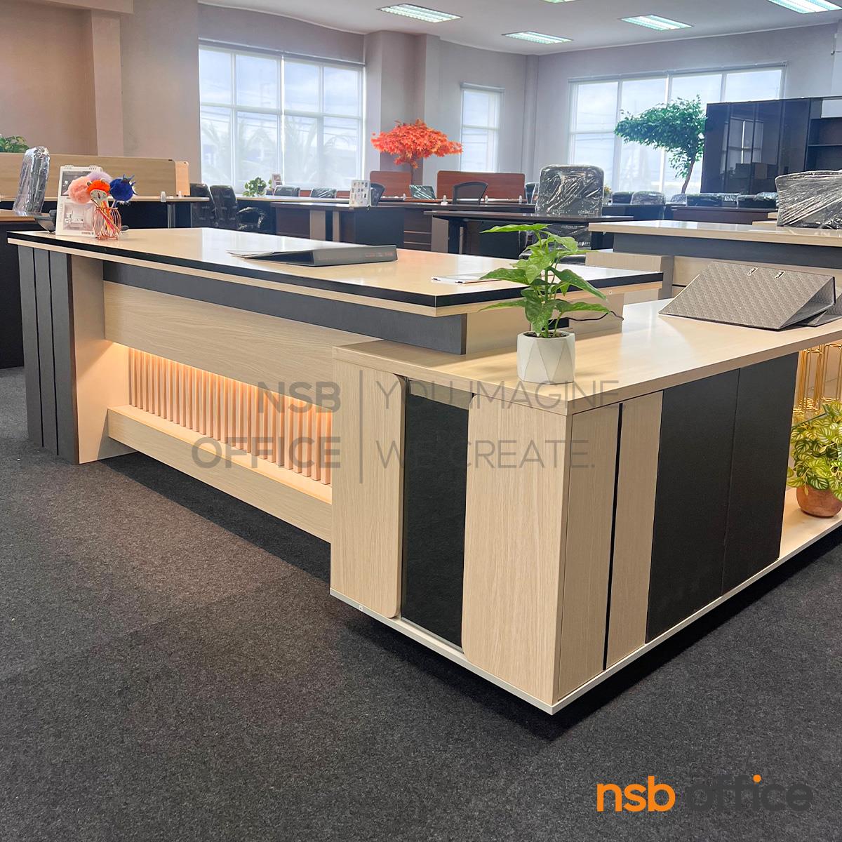 โต๊ะผู้บริหาร รุ่น Jona (โจนา) ขนาด 240W cm. พร้อมตู้ข้าง 