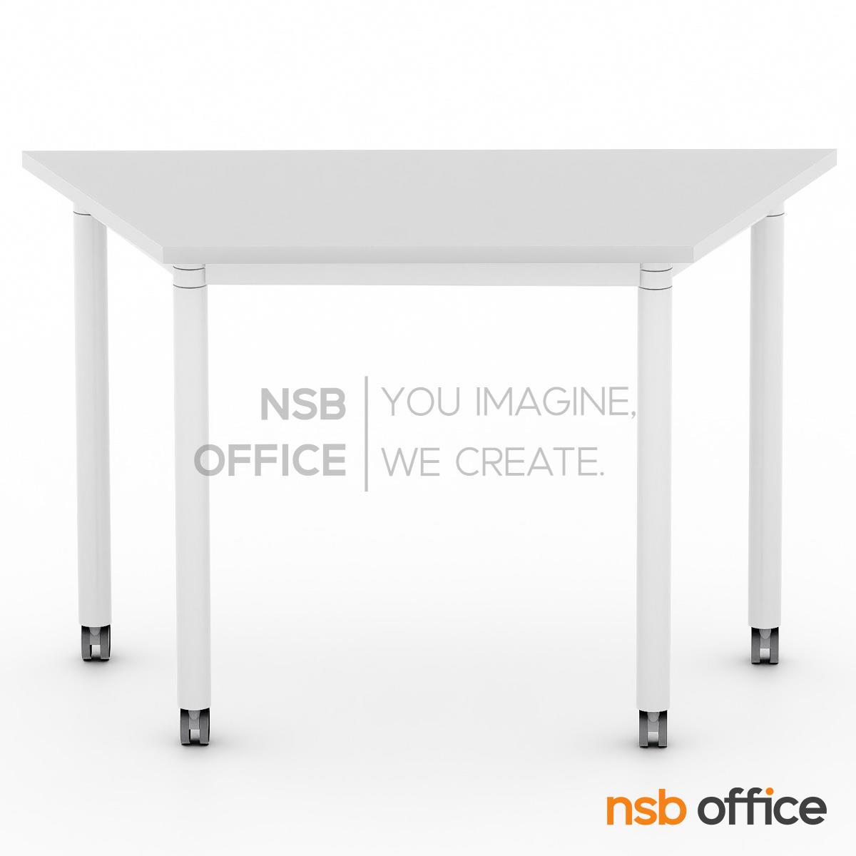 โต๊ะเรียนกิจกรรมทรงคางหมู รุ่น Octal 105, 120, 140W cm ล้อเลื่อน (สำหรับกลุ่ม 8 คน)