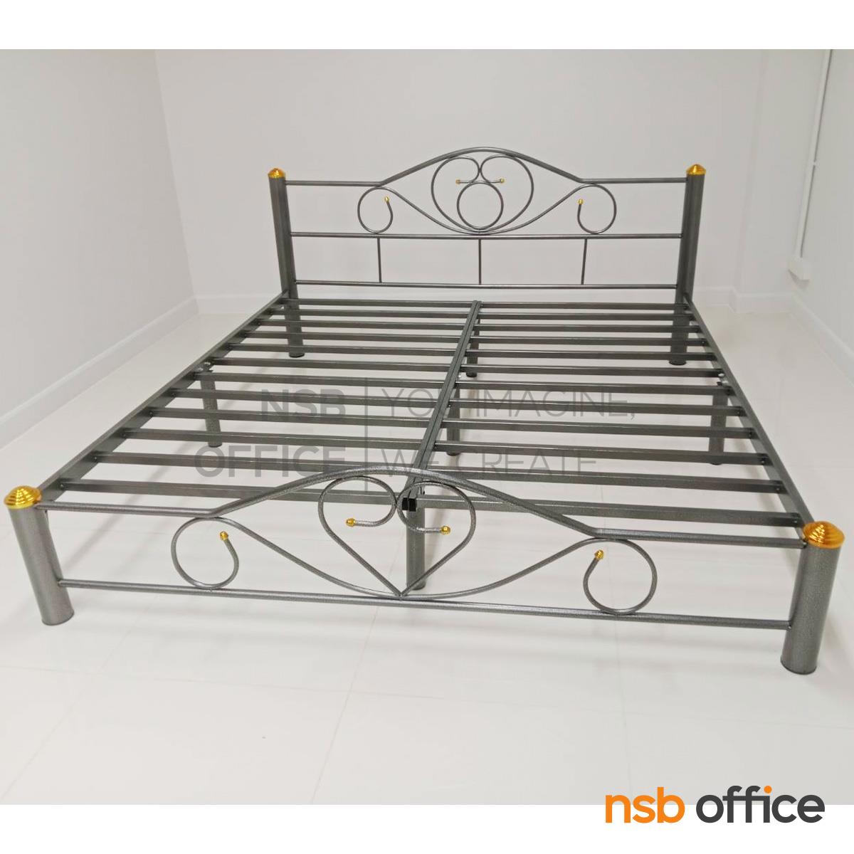 เตียงเหล็ก 6 ฟุต รุ่น Anakin (อนาคิน)  โครงเหล็กสีหินเกร็ด