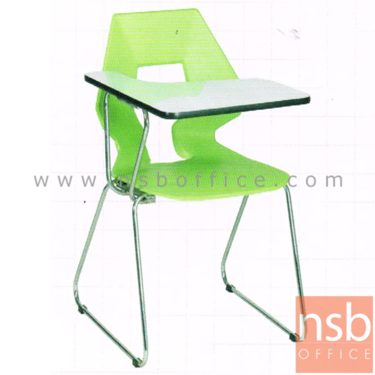 B07A066:เก้าอี้เลคเชอร์เฟรมโพลี่ รุ่น V-B328 ขาเหล็กตัวซี