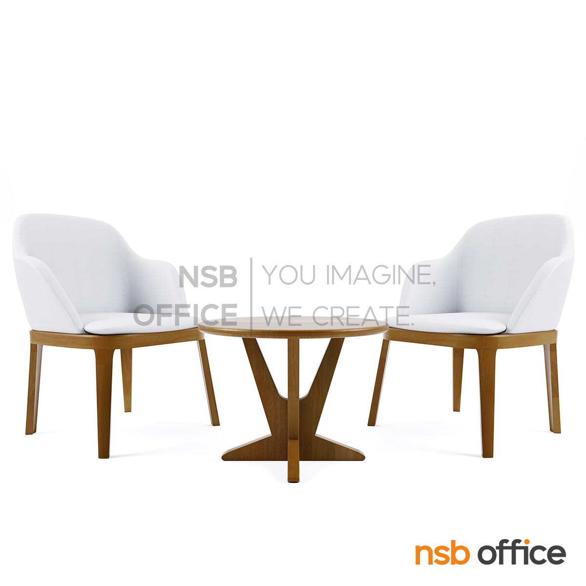 ชุดโต๊ะบาร์หน้าไม้ยางพารา รุ่น Thatcher (แทตเชอร์)  พร้อมเก้าอี้ ขาไม้