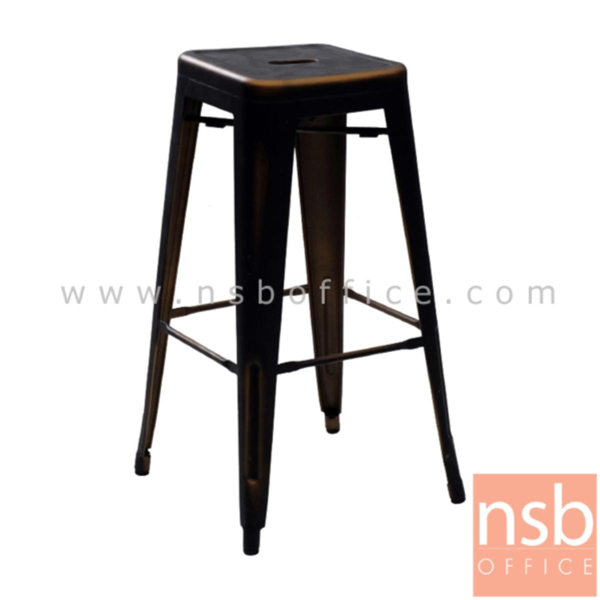 B09A159:เก้าอี้บาร์สูงเหล็ก รุ่น NP31129 ขนาด 30W cm. โครงเหล็กสีทองแดง