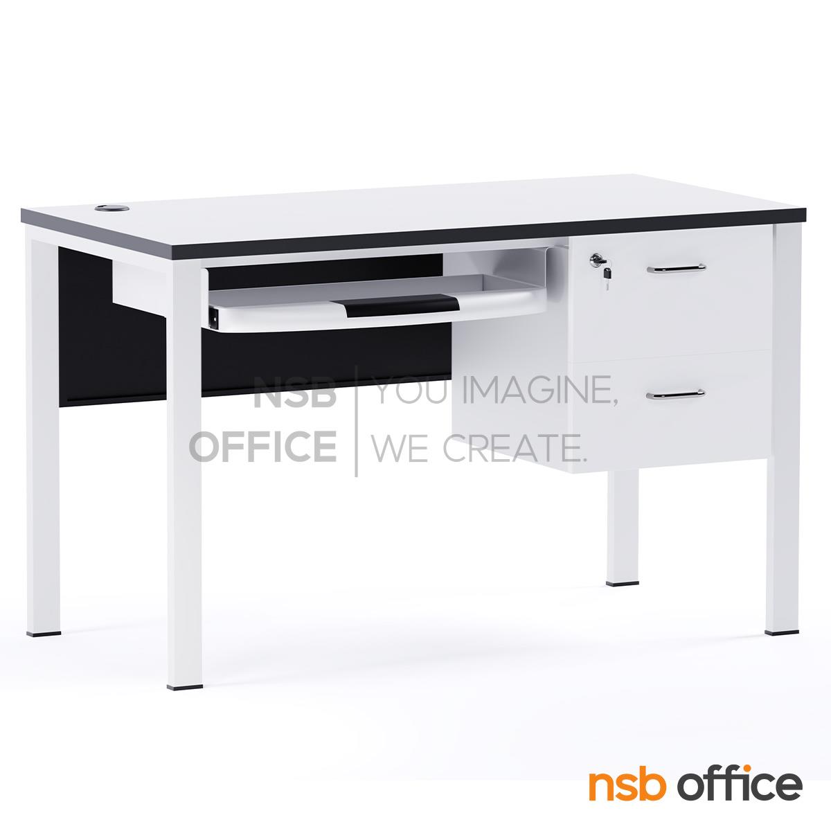 โต๊ะคอมพิวเตอร์และปริ้นเตอร์ รุ่น Union (ยูเนี่ยน) ขนาด 120W cm.  ขาเหล็ก