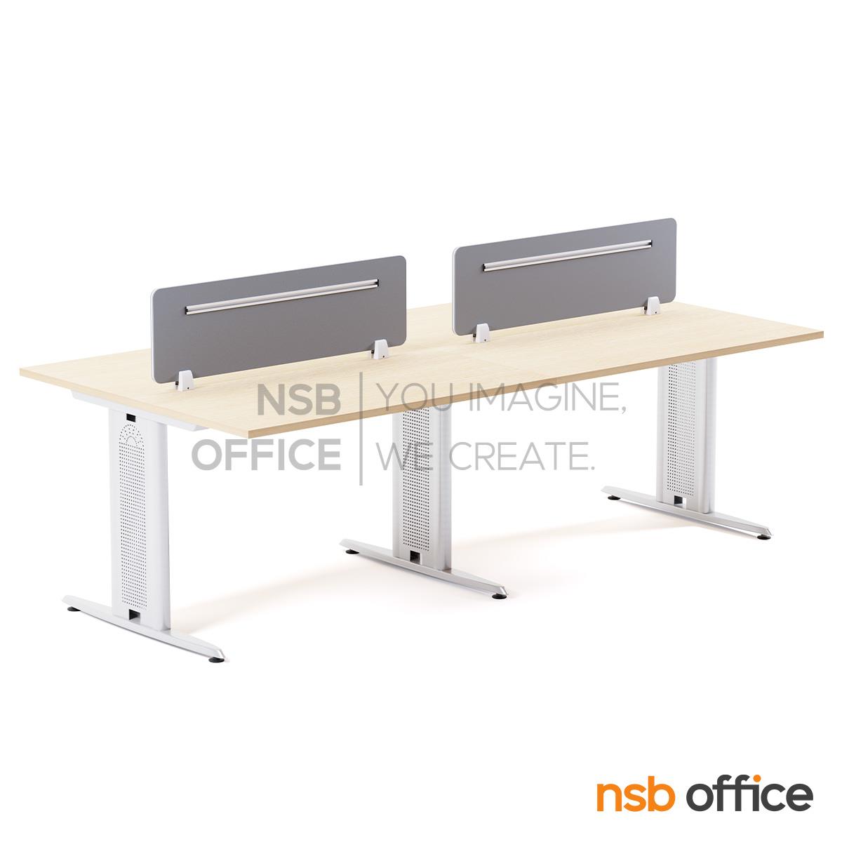 ชุดโต๊ะทำงานกลุ่ม รุ่น Dovy II (โดวี่ 2) 2 และ 4 ที่นั่ง พร้อมมินิสกรีนหุ้มผ้า