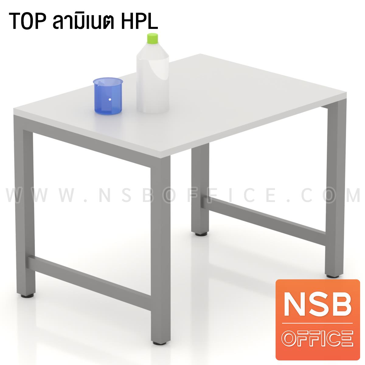 โต๊ะปฏิบัติการ ลึก 75D cm รุ่น Pureflix (เพียวฟลิกซ์) หน้าท็อป HPL และ คอมแพคลามิเนต  ขาเหล็ก