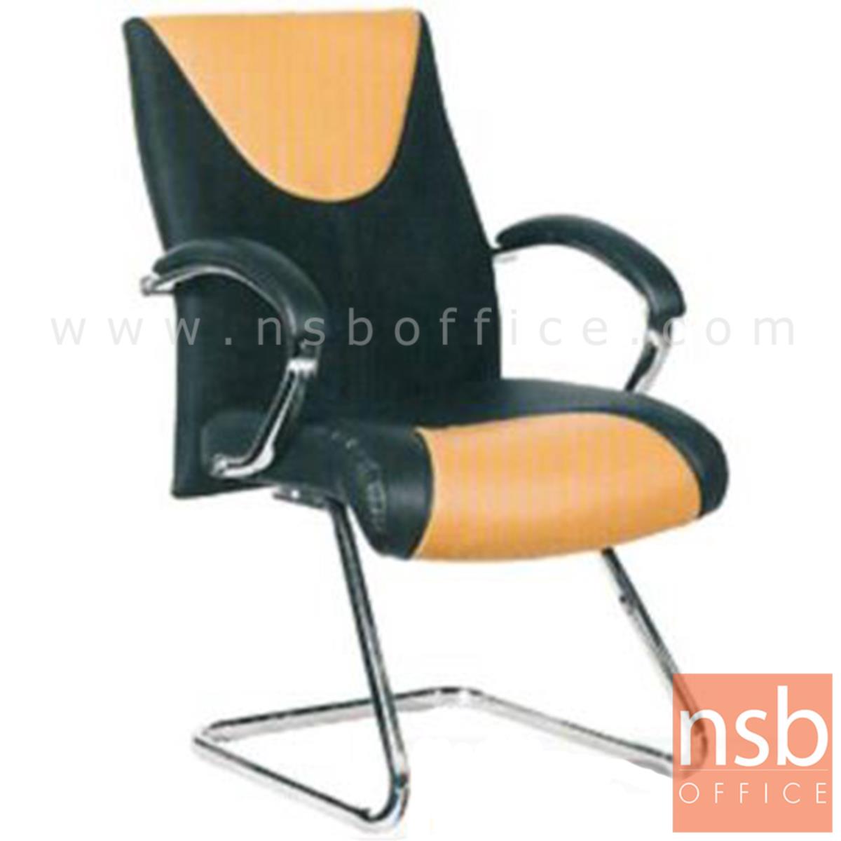 B04A103:เก้าอี้รับแขกขาตัวซี รุ่น Blackstock (แบล็คสต็อค)  ขาเหล็กชุบโครเมี่ยม