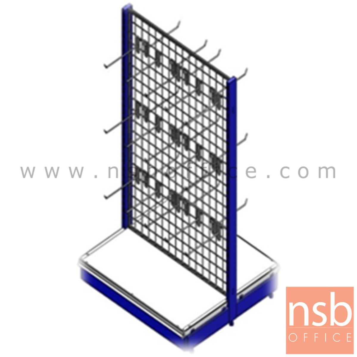 D06A025:ชั้นวางสินค้าสองหน้าแบบฮุกร์แขวนตาข่าย รุ่น MILDURA (มิลดูรา) ขนาด 90W ,100W ,120W*80D cm. แบบตัวตั้งและตัวต่อ 