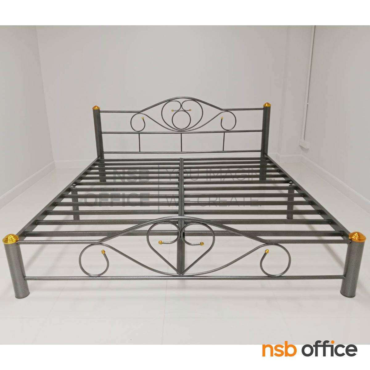 เตียงเหล็ก 6 ฟุต รุ่น Anakin (อนาคิน)  โครงเหล็กสีหินเกร็ด