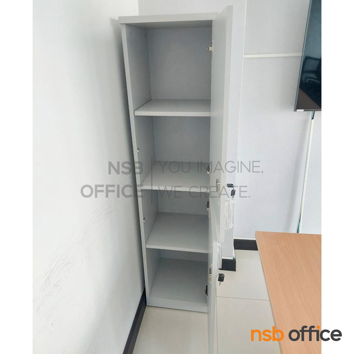 ตู้เอกสาร บน-ล่างบานเปิดทึบ รุ่น Shelby (เชลบี)  เมลามีน