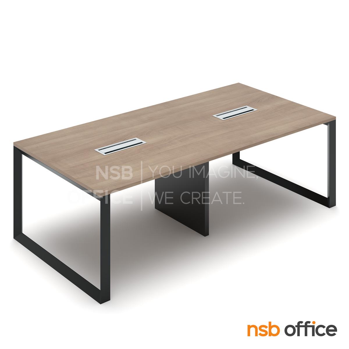 A05A268:โต๊ะประชุมขาสามเหลี่ยม รุ่น Akita (อากิตะ) ขนาด 240W*120D*75H cm. 