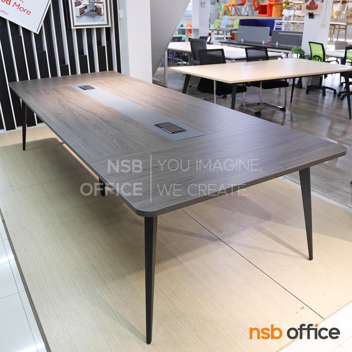 โต๊ะประชุมทรงสี่เหลี่ยม รุ่น Xeltra (เซลตร้า) ขนาด 240W , 280W และ 320W cm.  ขาเหล็ก