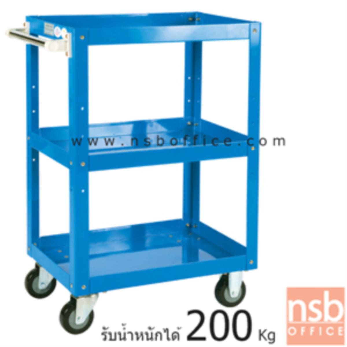 G03A036:รถเข็นถาดเหล็ก กว้าง 40 ซม. รับน้ำหนักได้ 200 kg.  2 ชั้น และ 3 ชั้น 