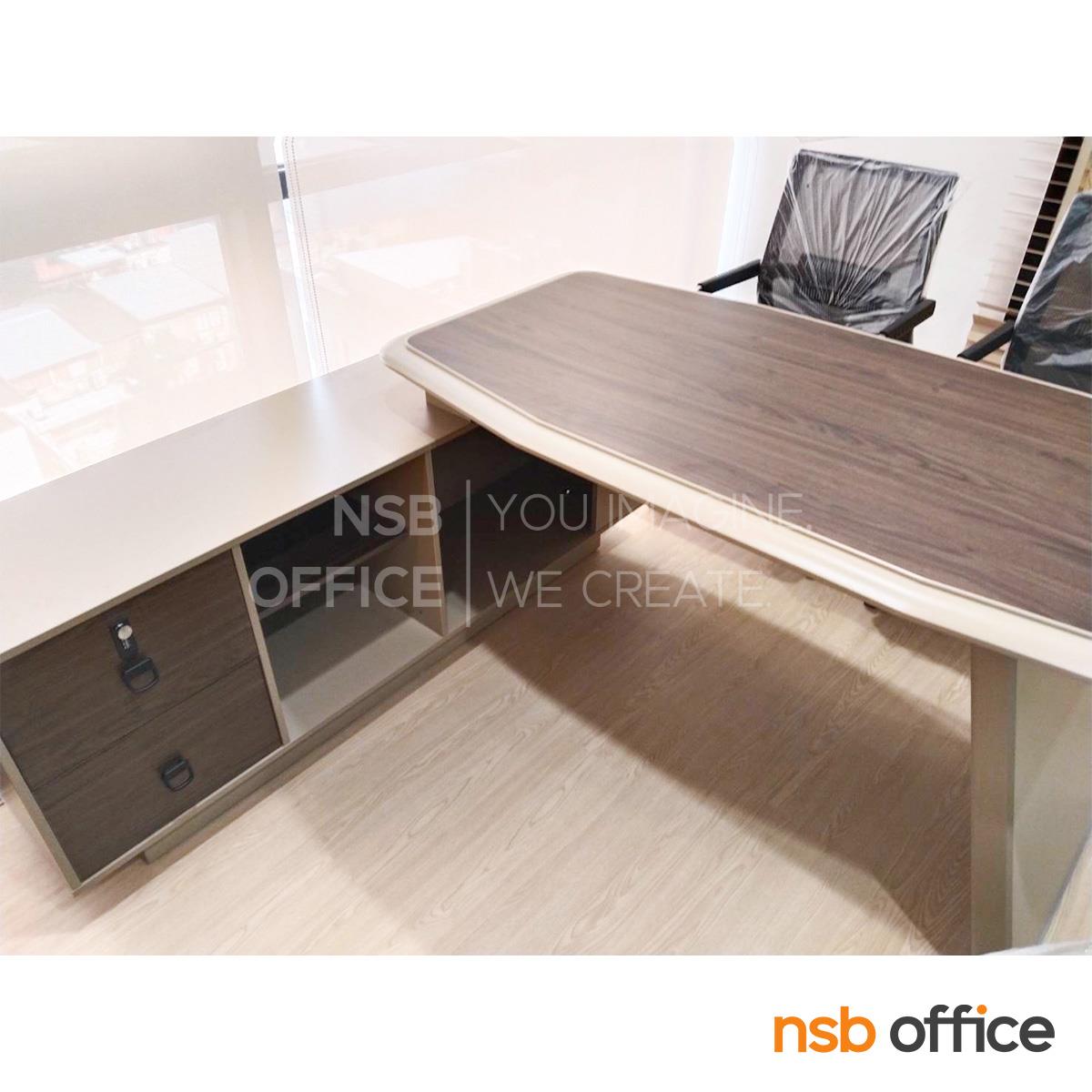 โต๊ะผู้บริหารตัวแอล รุ่น Velanise (เวลานีซ) ขนาด 180W, 200W cm. 